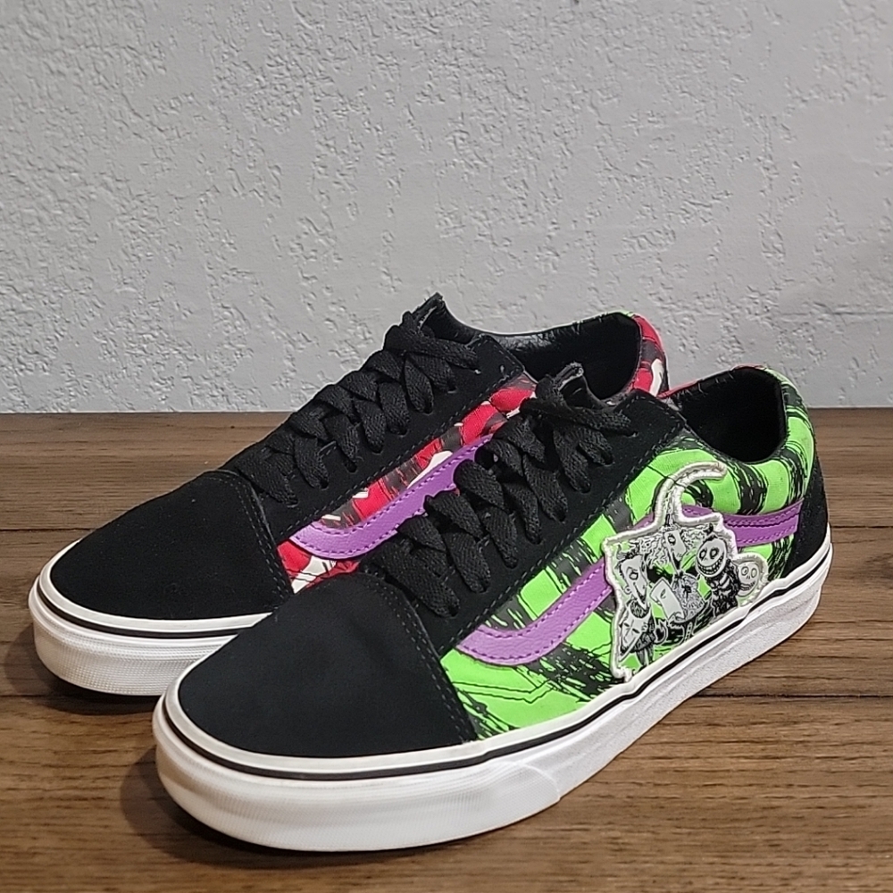 VANS Lock Shock & Barrel Nightmare Before Christmas US MEN 6.5 WOMEN 8.0 ""READ"